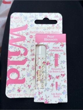 LoveShackFancy Pear Blossom Refillable Lip Balm - Pink Floral